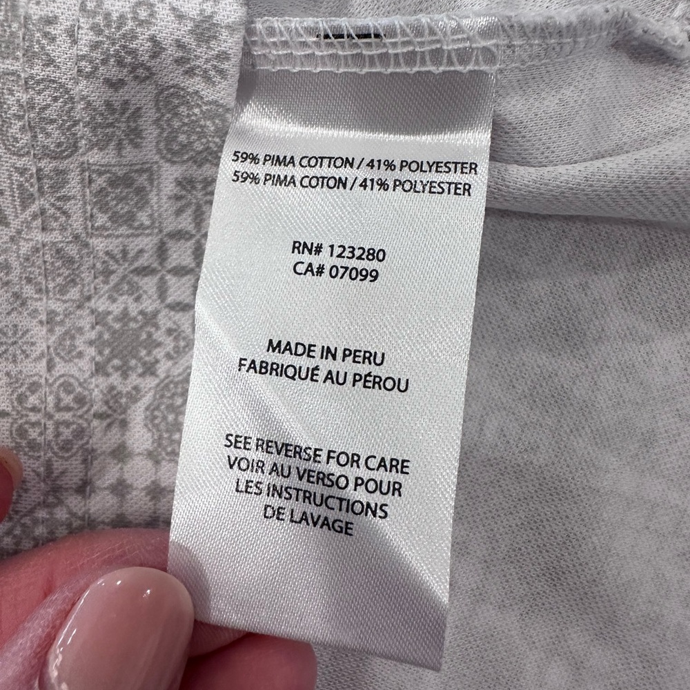 Travis Mathew Light Gray Patterned Polo Shirt - image 4